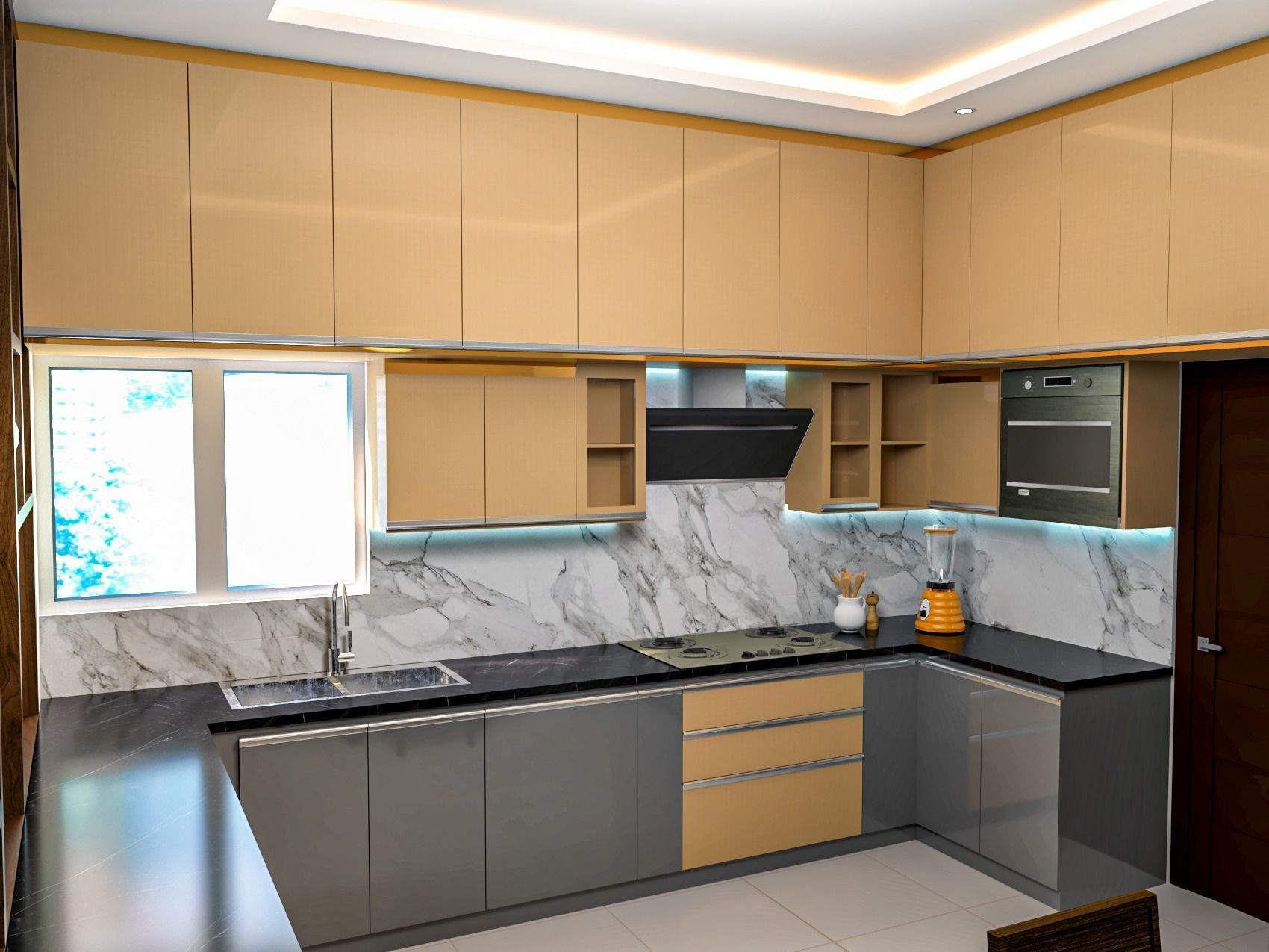 4BHK Modular Interior 3D model_26