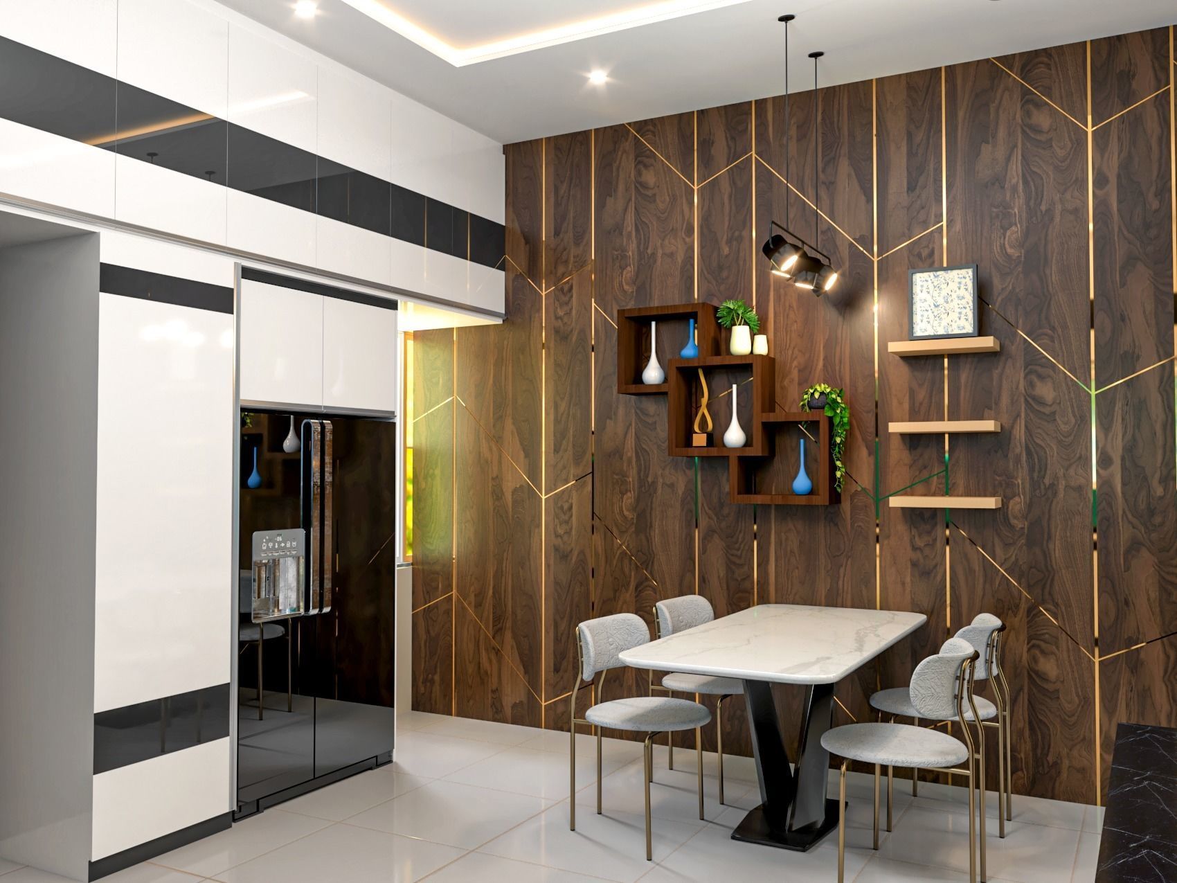4BHK Modular Interior 3D model_1