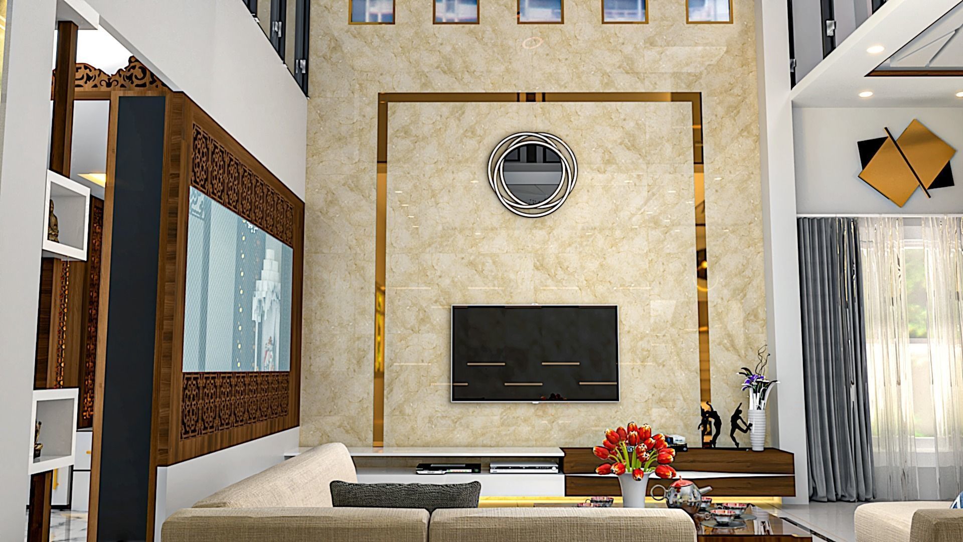 4BHK Modular Interior 3D model_20