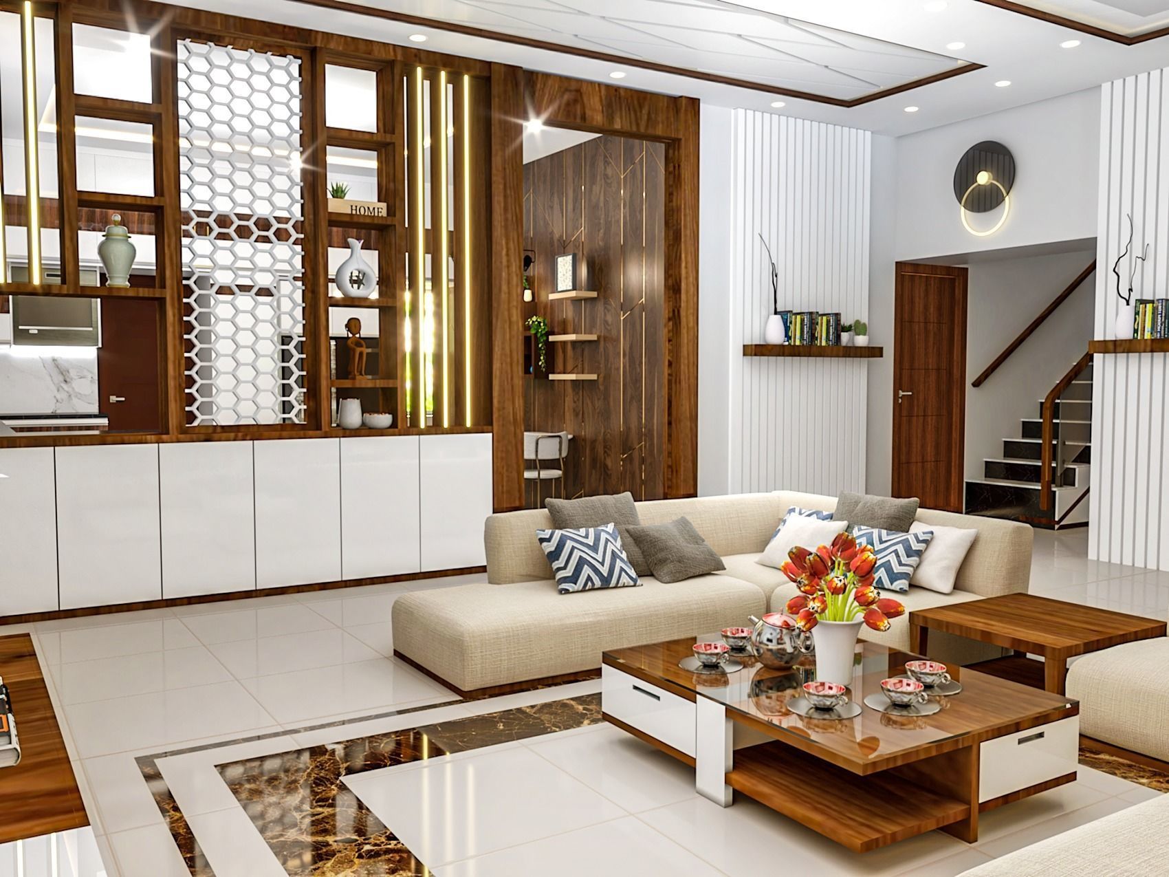 4BHK Modular Interior 3D model_11