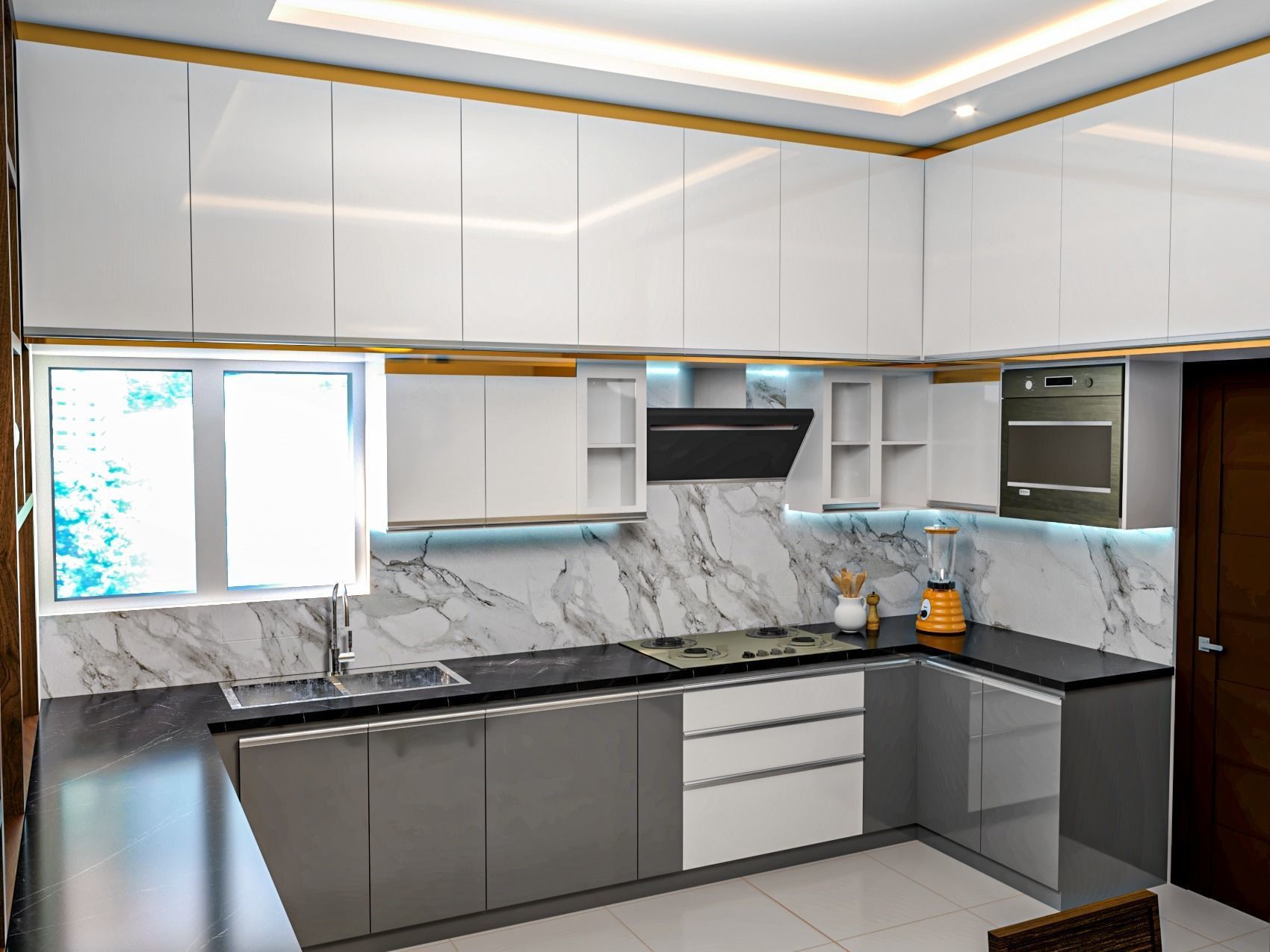 4BHK Modular Interior 3D model_25