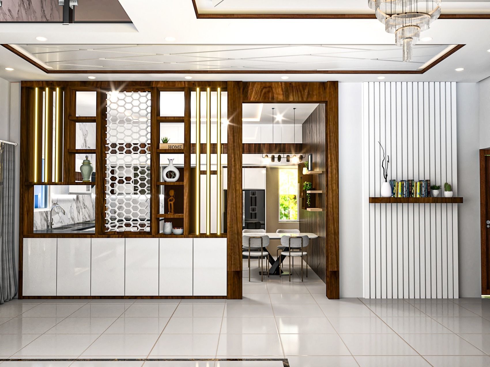 4BHK Modular Interior 3D model_13