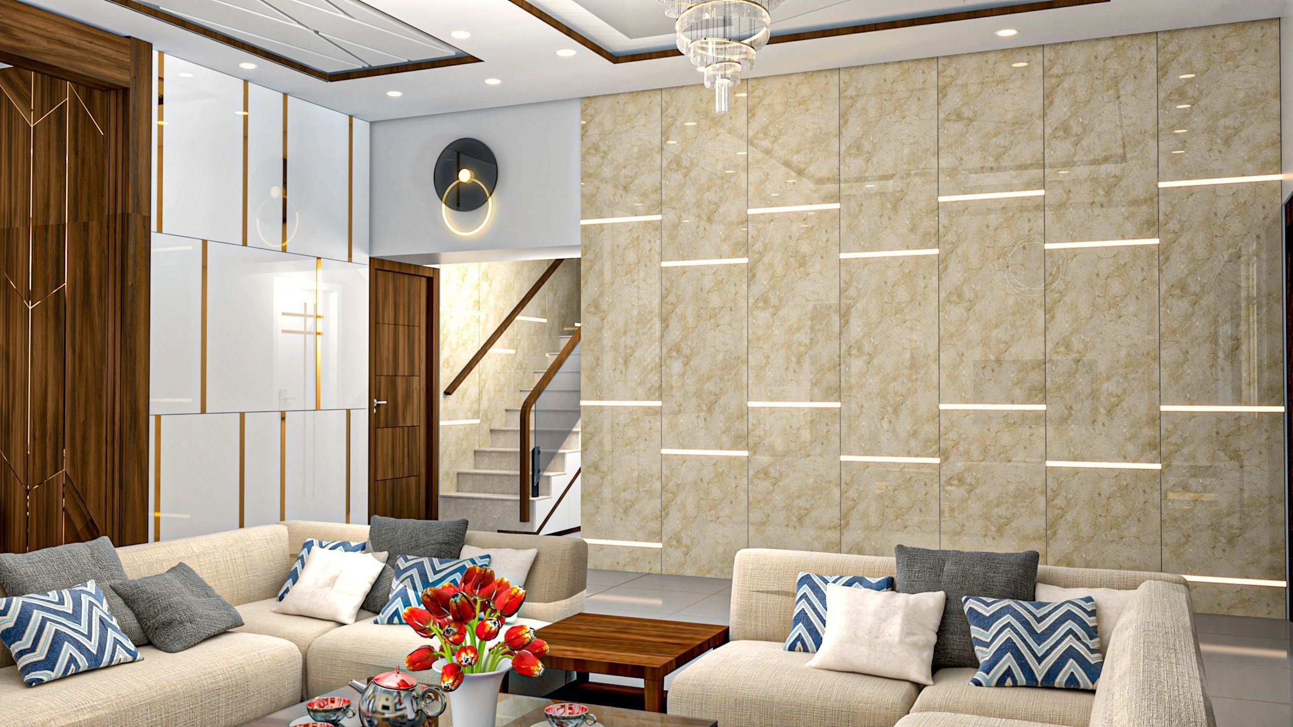 4BHK Modular Interior 3D model_17