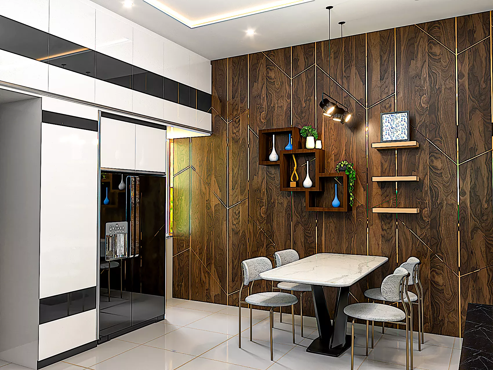 4BHK Modular Interior 3D model_0