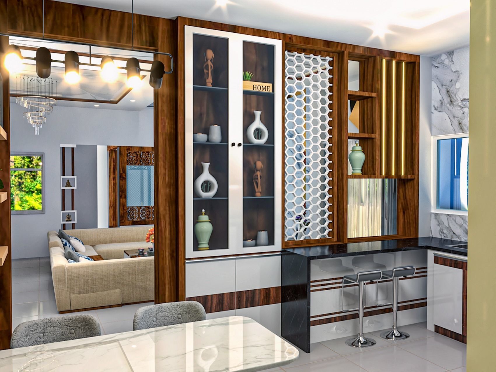 4BHK Modular Interior 3D model_15