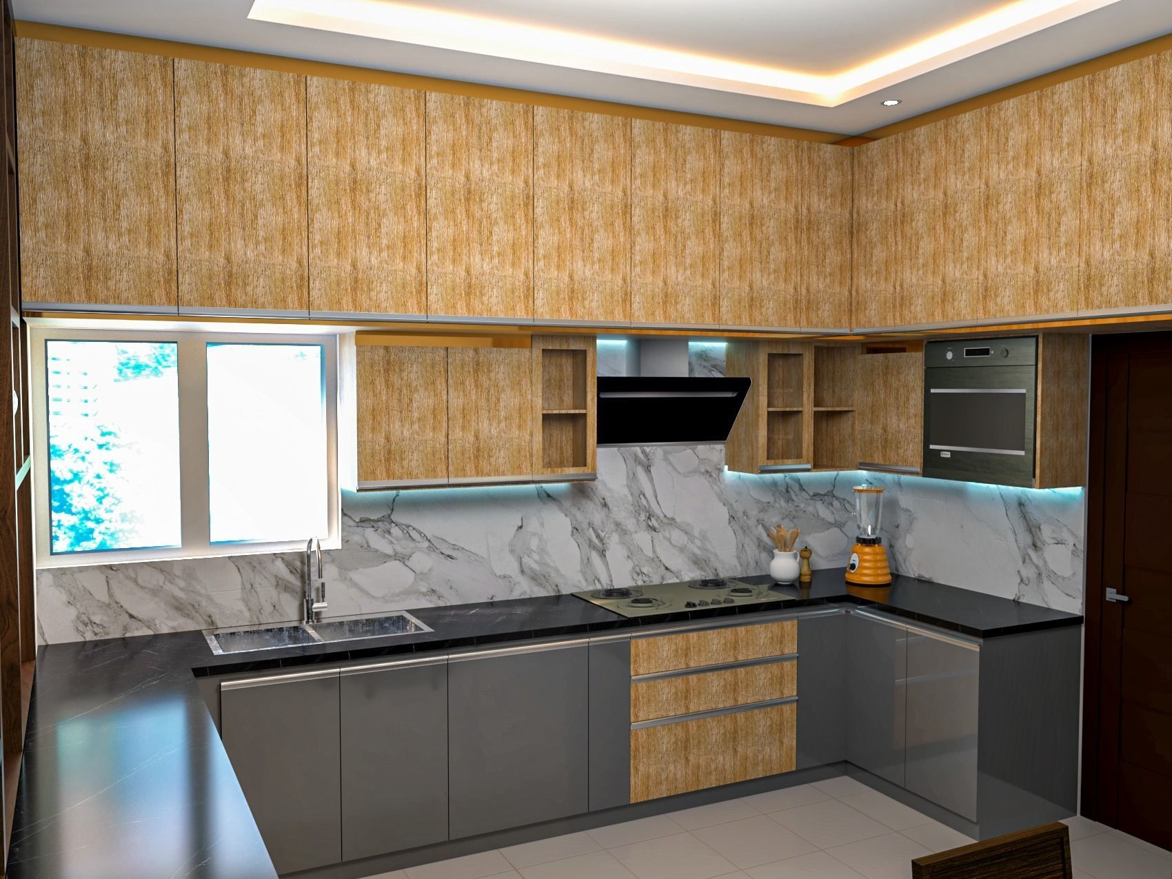 4BHK Modular Interior 3D model_7