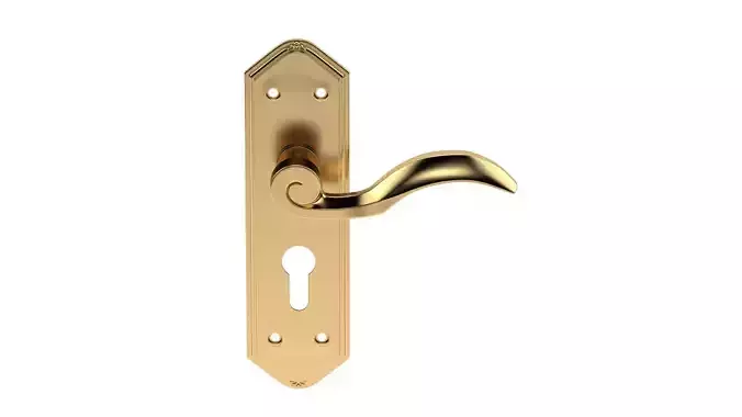 Wentworth Door Handle Brass