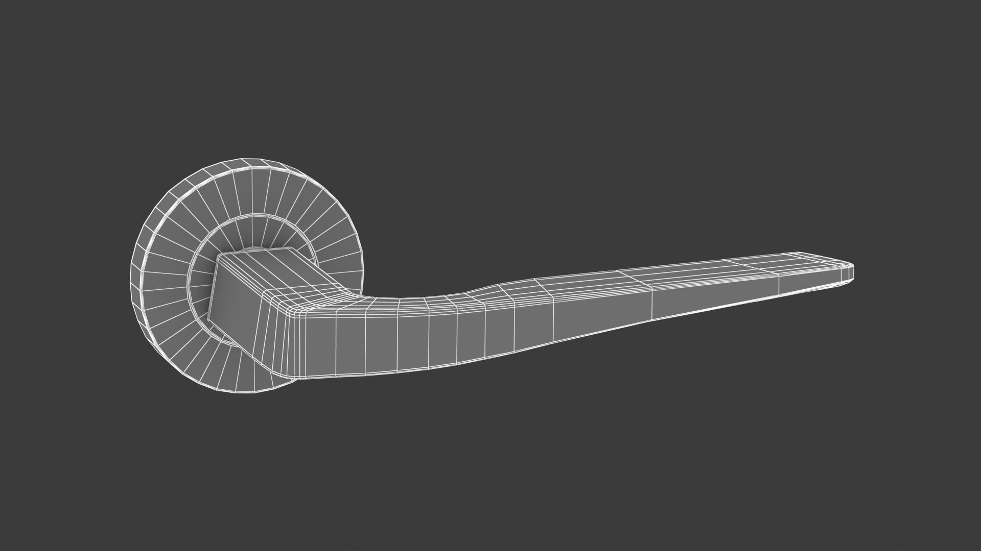 Zoo Hardware Rosso Maniglie Lyra Matt Black 3D model_5