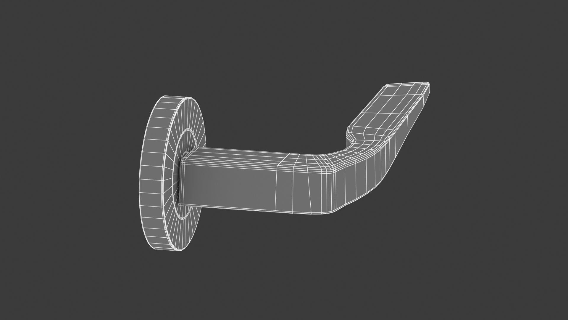 Zoo Hardware Rosso Maniglie Lyra Matt Black 3D model_6