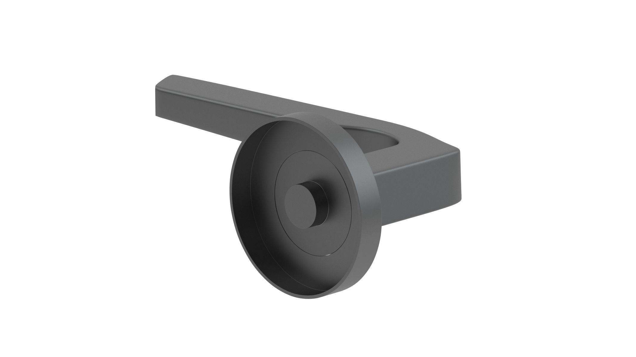 Zoo Hardware Rosso Maniglie Lyra Matt Black 3D model_2