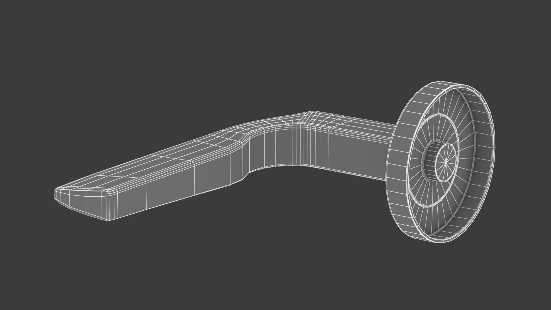 Zoo Hardware Rosso Maniglie Lyra Matt Black 3D model_8