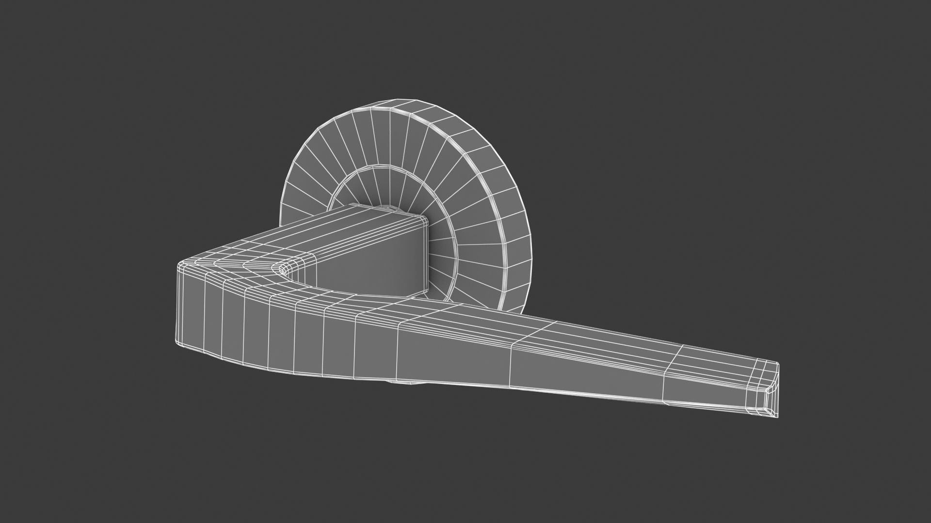 Zoo Hardware Rosso Maniglie Lyra Matt Black 3D model_9