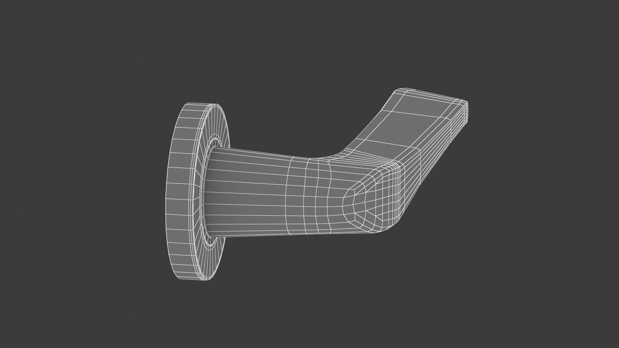 Zoo Hardware Satin Stainless Steel Door Handle 3D model_6