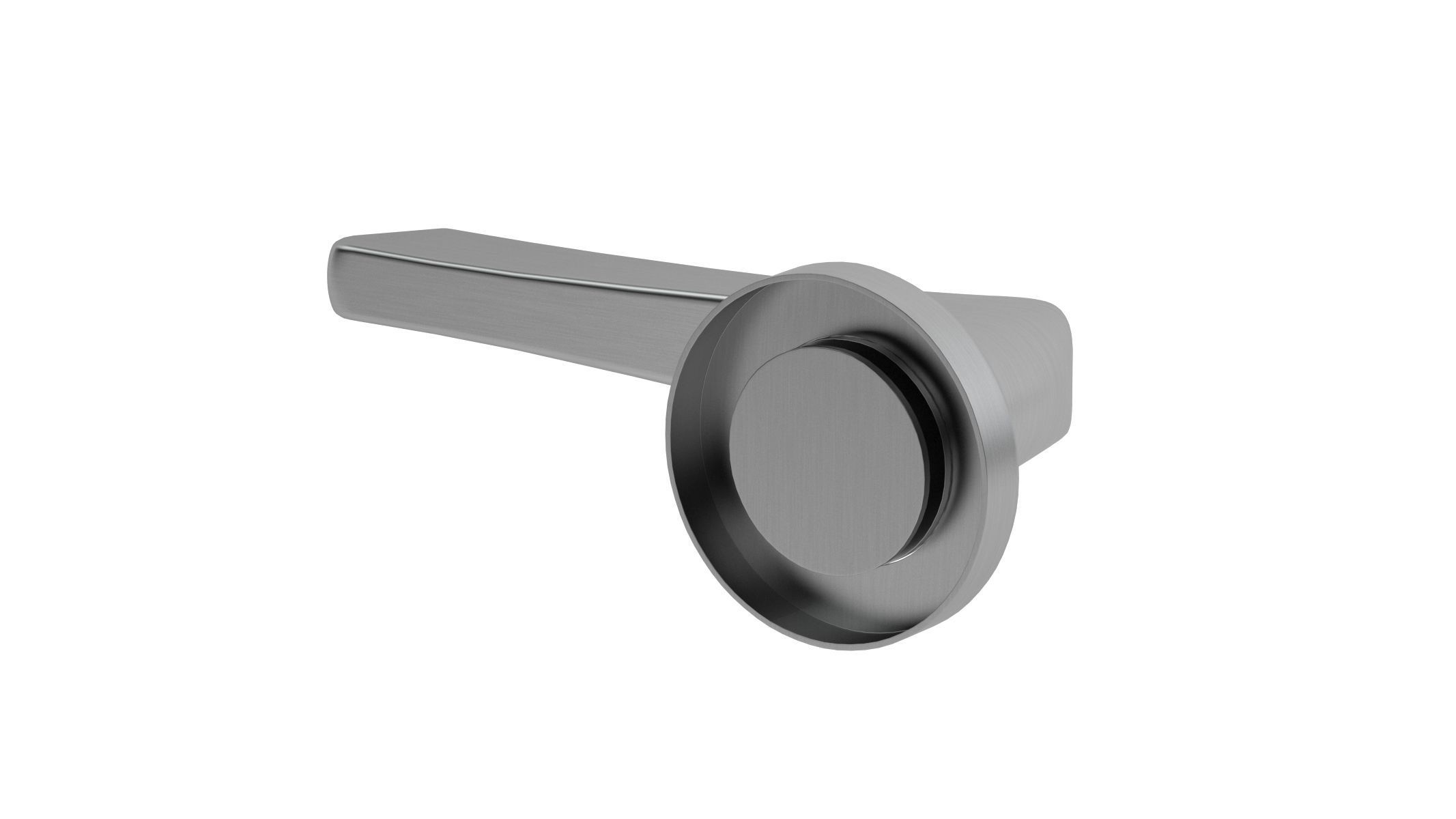 Zoo Hardware Satin Stainless Steel Door Handle 3D model_2