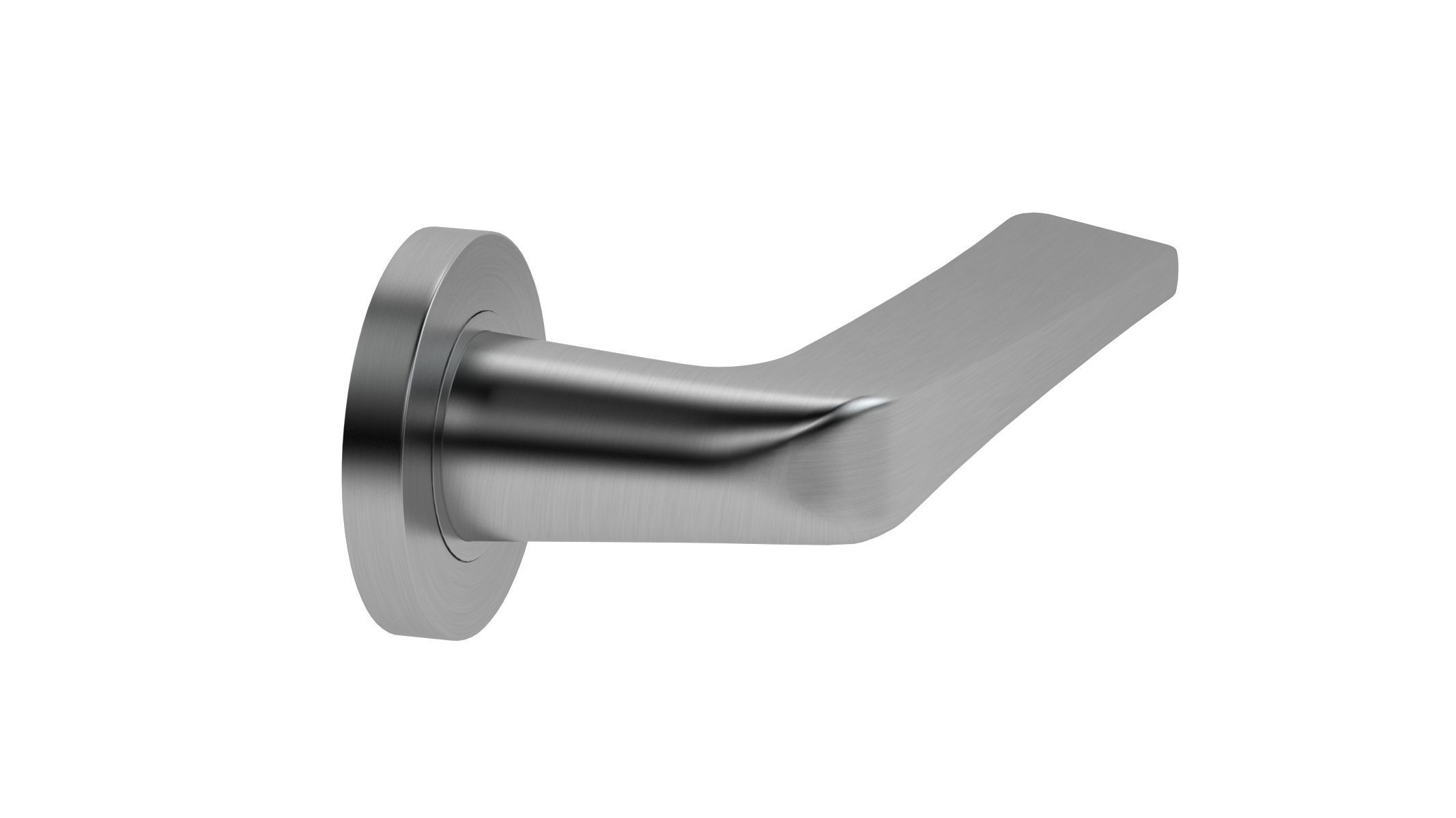Zoo Hardware Satin Stainless Steel Door Handle 3D model_1
