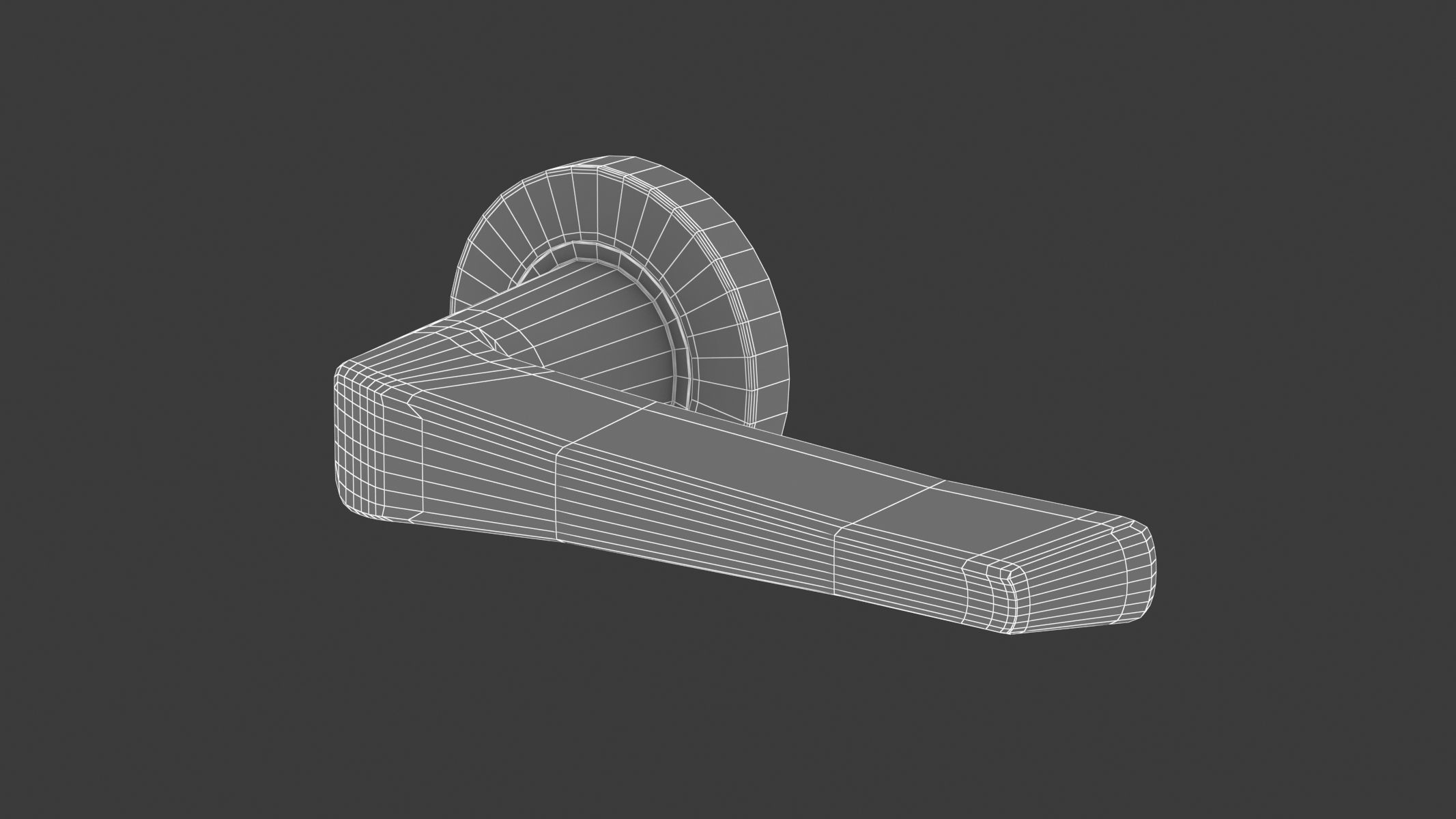 Zoo Hardware Satin Stainless Steel Door Handle 3D model_9