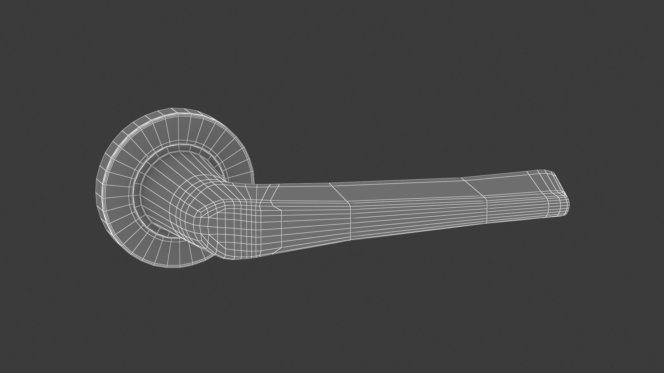 Zoo Hardware Satin Stainless Steel Door Handle 3D model_5