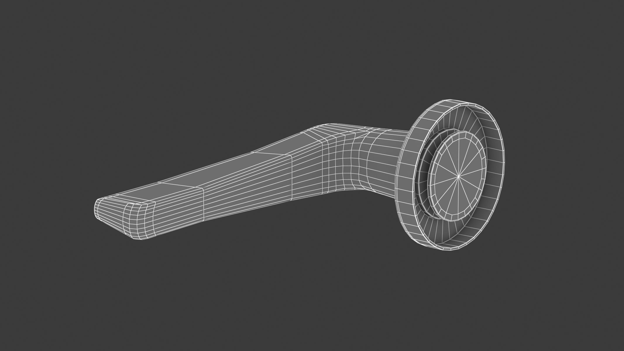 Zoo Hardware Satin Stainless Steel Door Handle 3D model_8