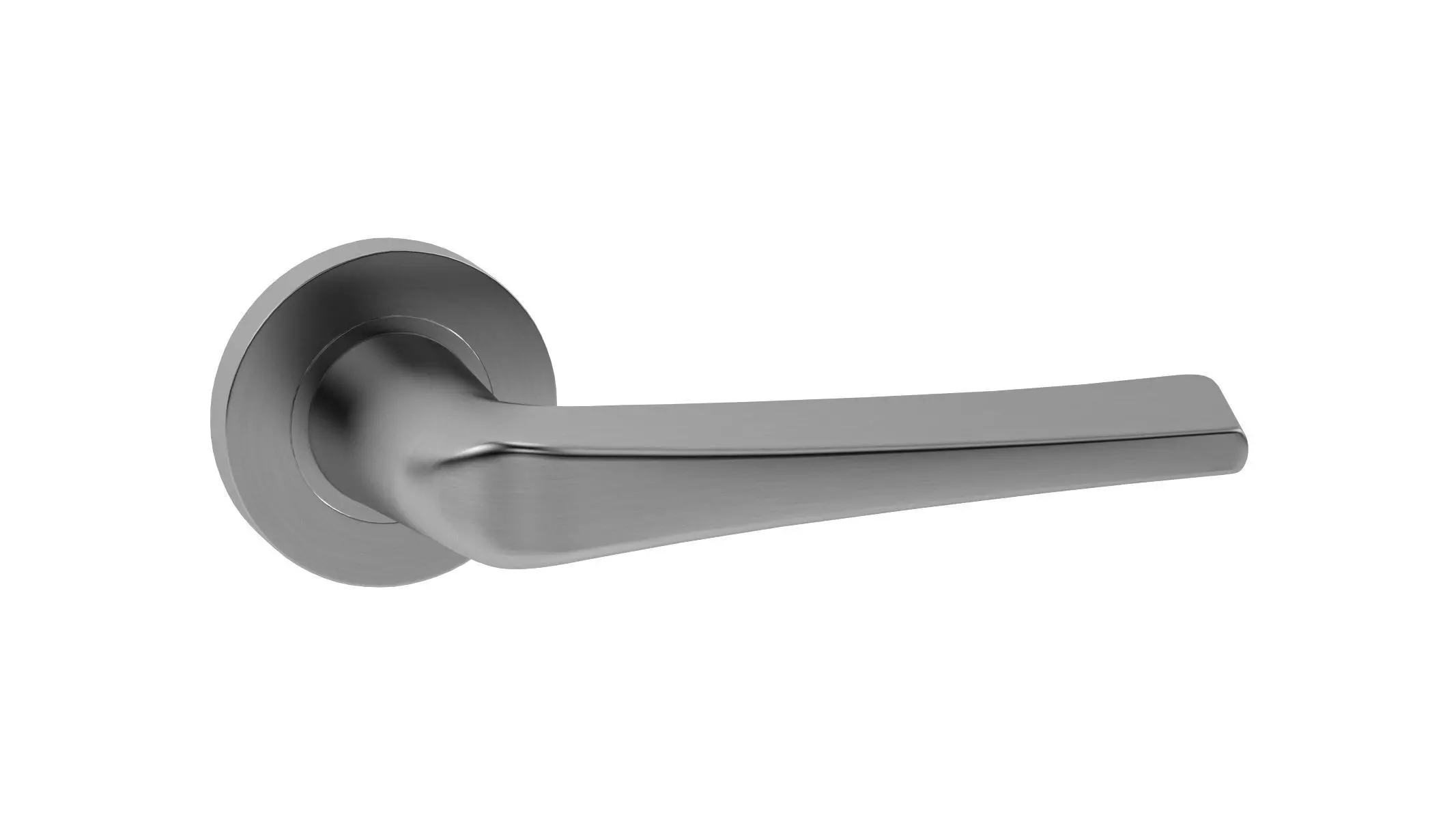 Zoo Hardware Satin Stainless Steel Door Handle 3D model_0