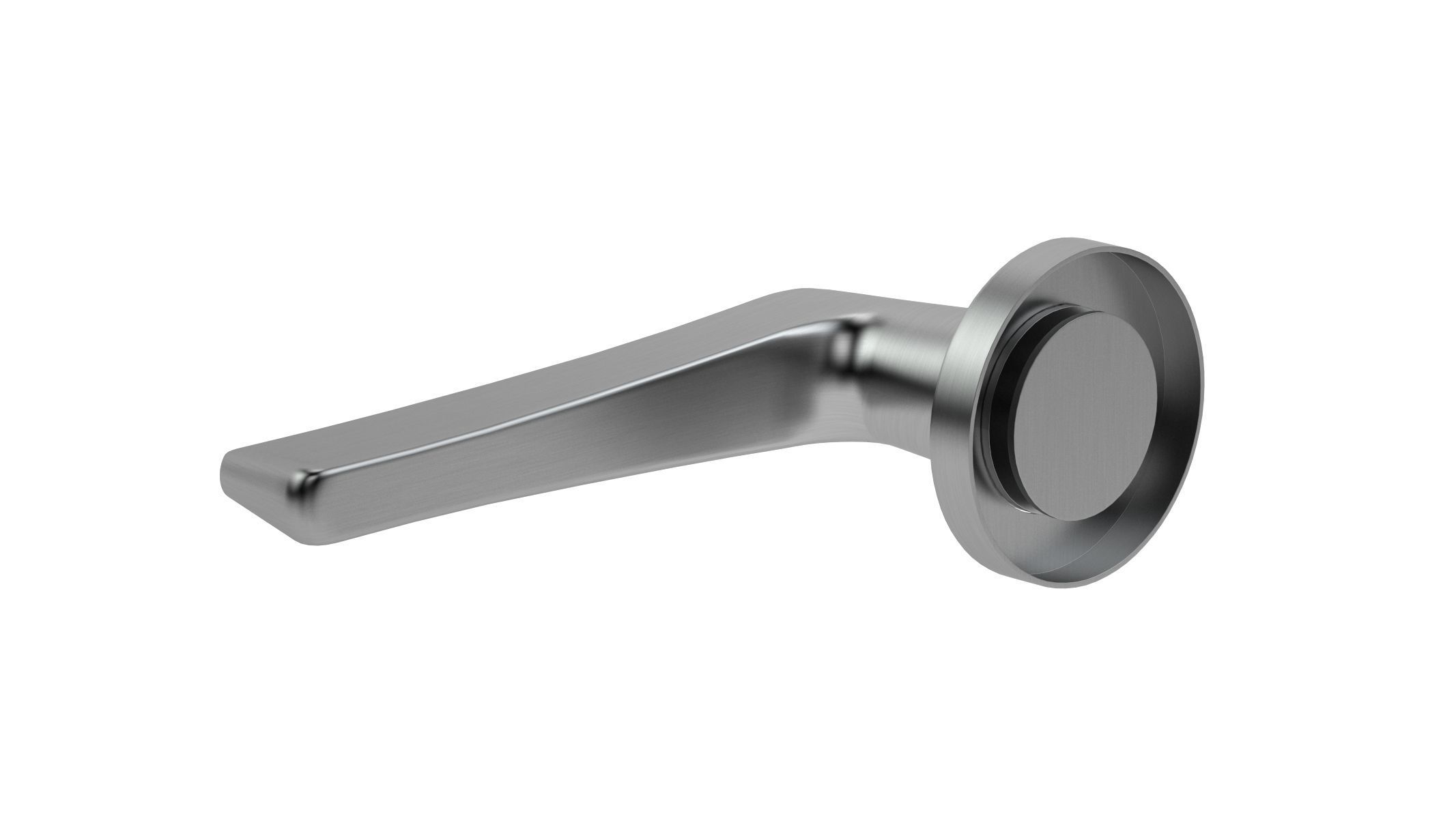 Zoo Hardware Satin Stainless Steel Door Handle 3D model_3
