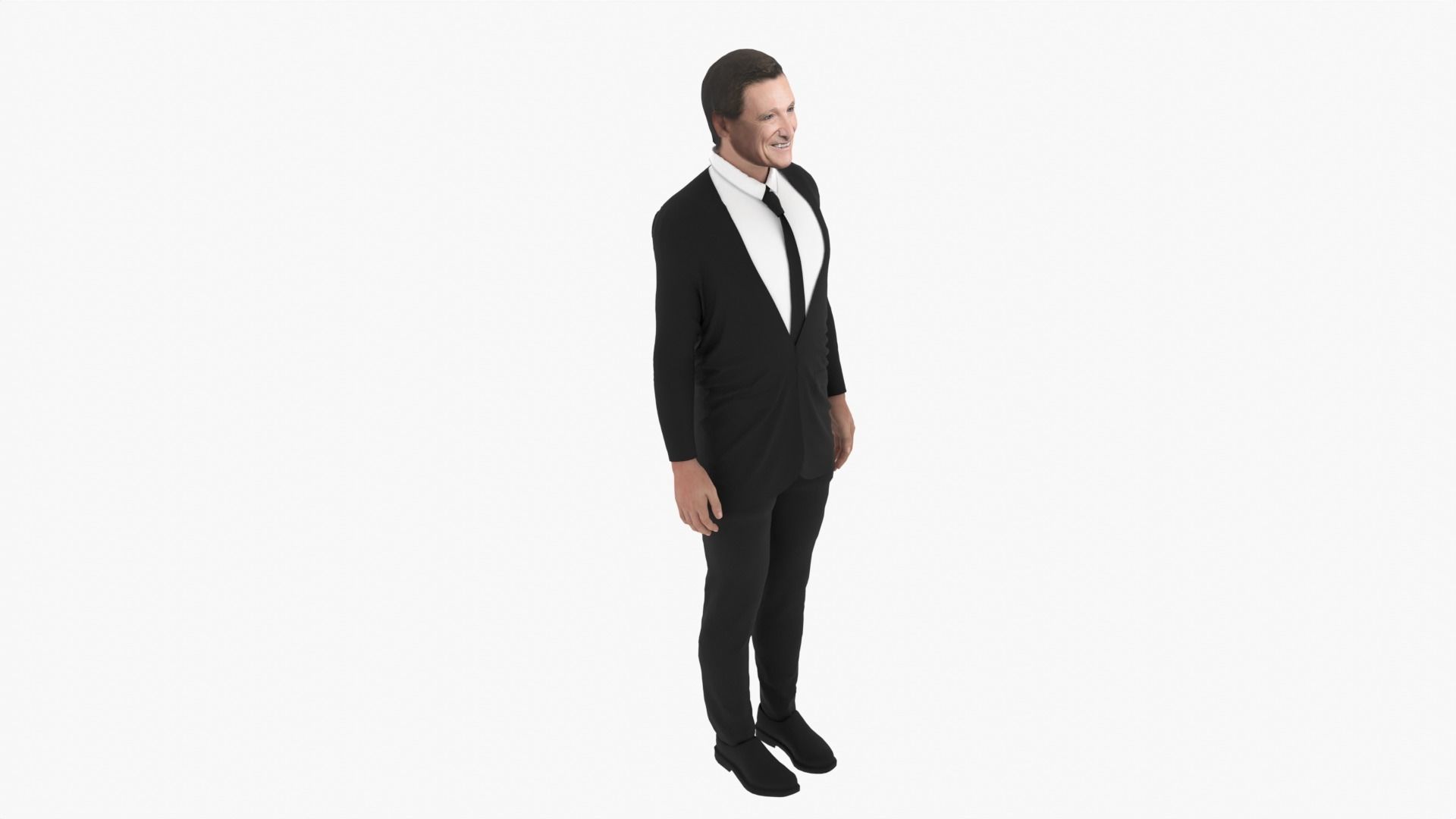 Maury Povich Low-poly 3D model_3