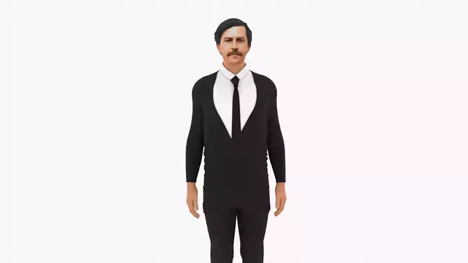Pablo Escobar Low-poly 3D model