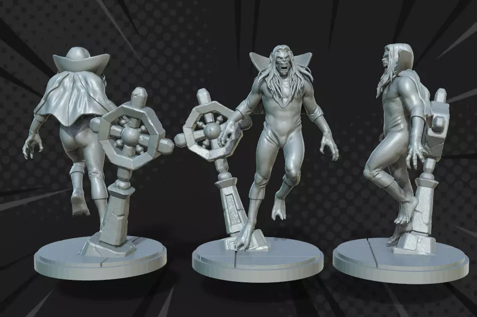 MARVEL CRISIS PROTOCOL MORBIUS PRESUPPORTED INCLUDED 3D print model
