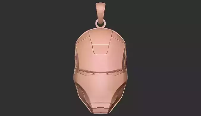 ironman helmet pendant