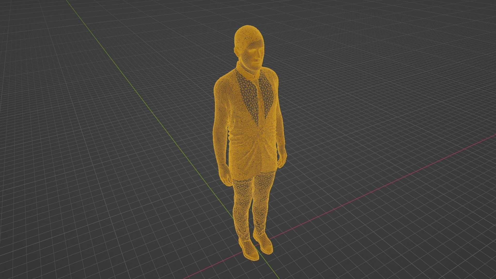 Randy Orton Low-poly 3D model_8