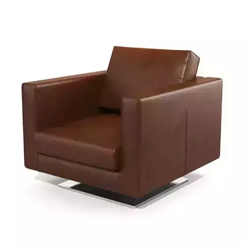 Brown Leather Armchair