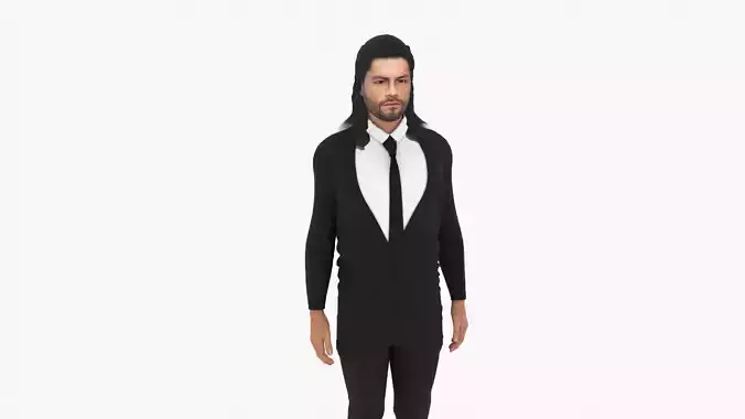 Roman Reigns Low-poly 3D model