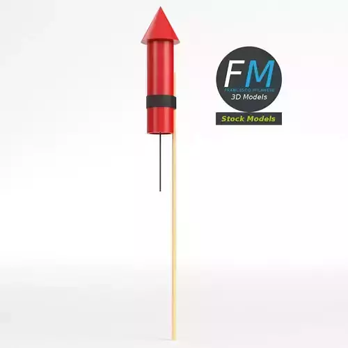 Stylized firework rocket 1