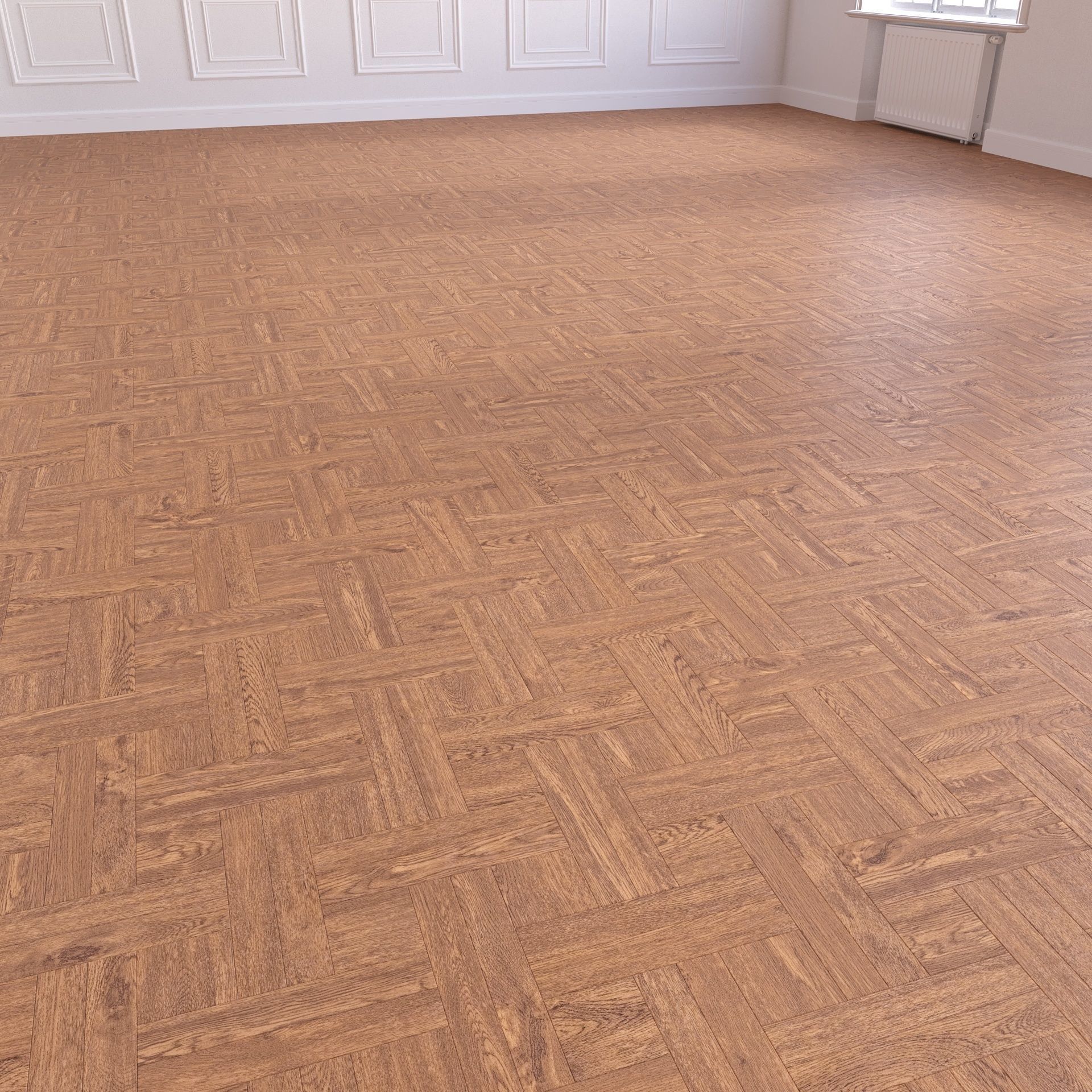 Parquet - Laminate - Wooden floor 2 in 1 Low-poly 3D model_5