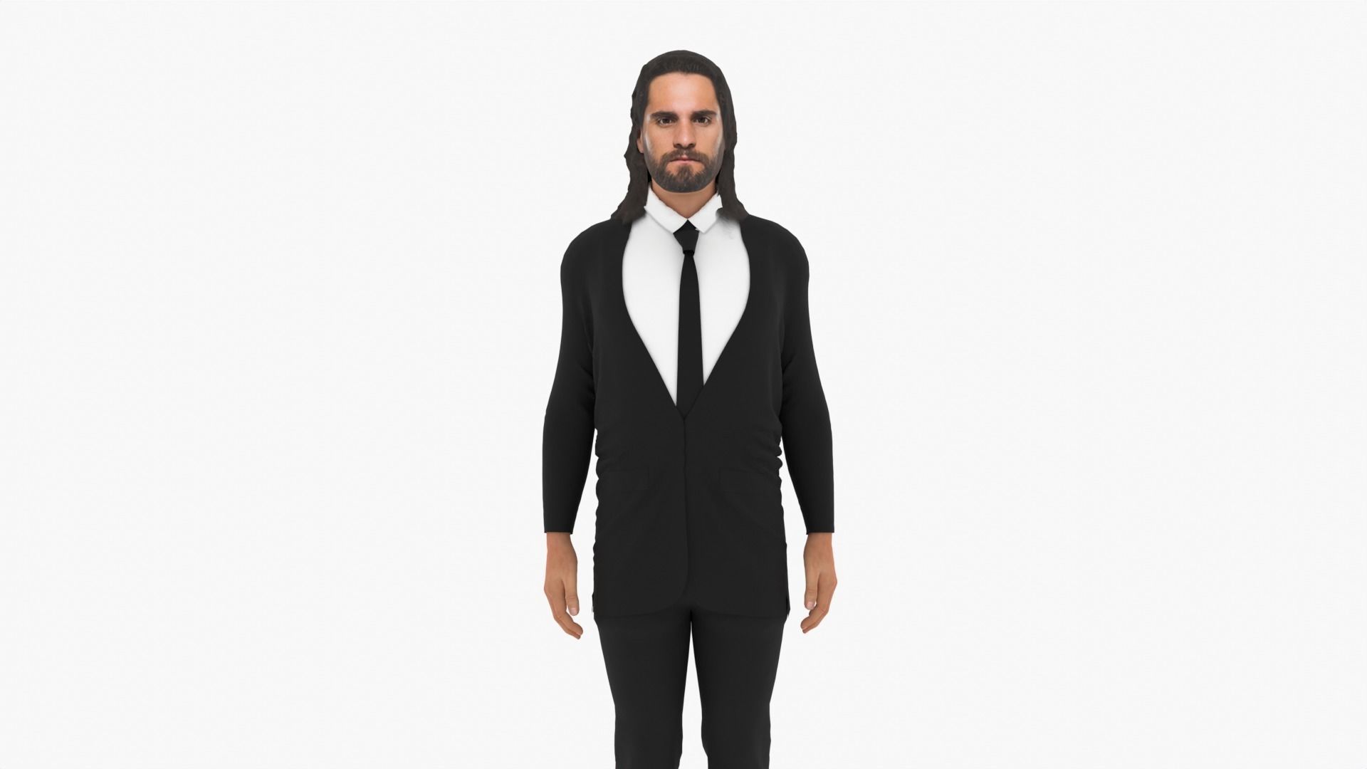 Seth Rollins Low-poly 3D model_1