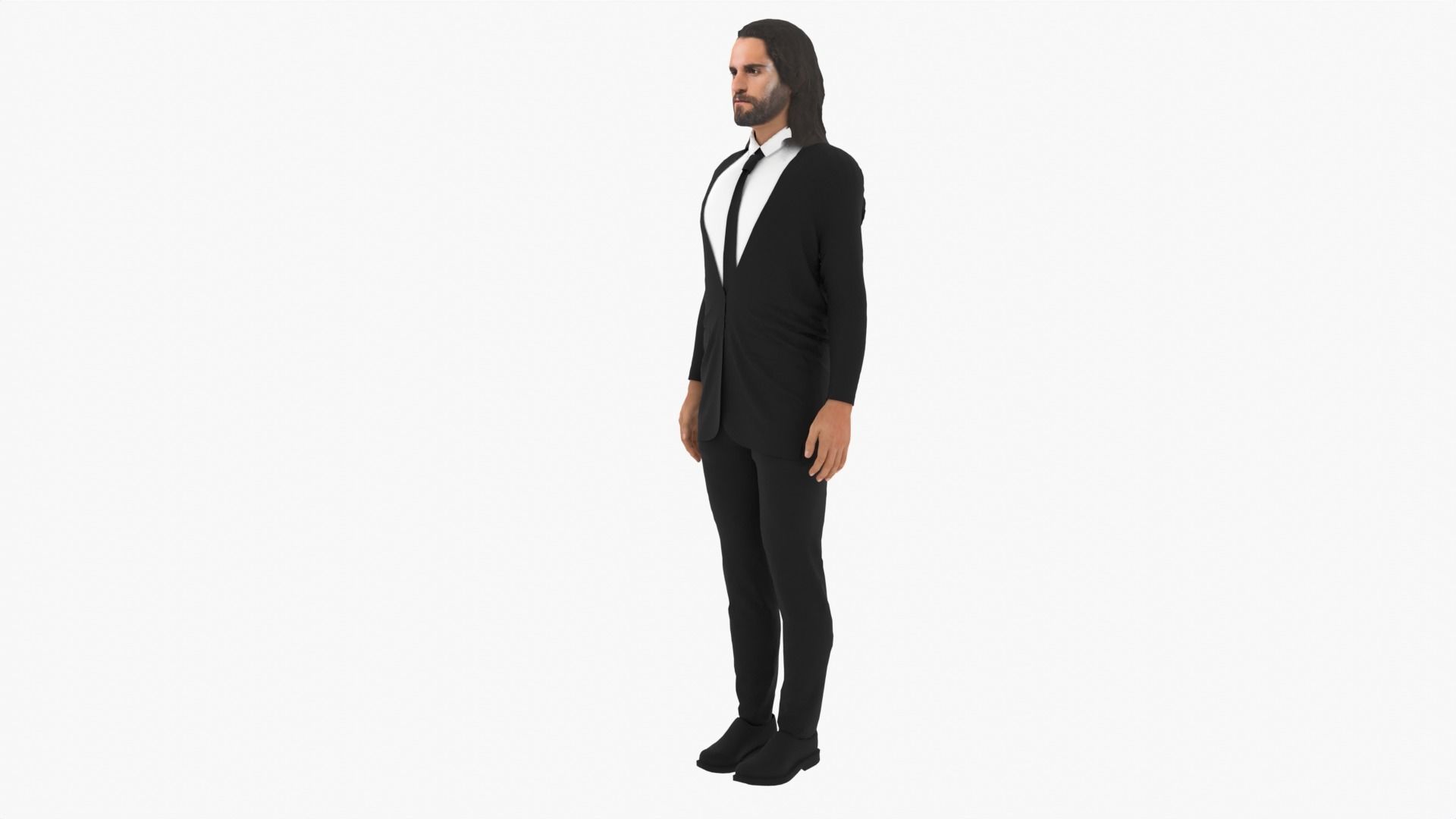 Seth Rollins Low-poly 3D model_4