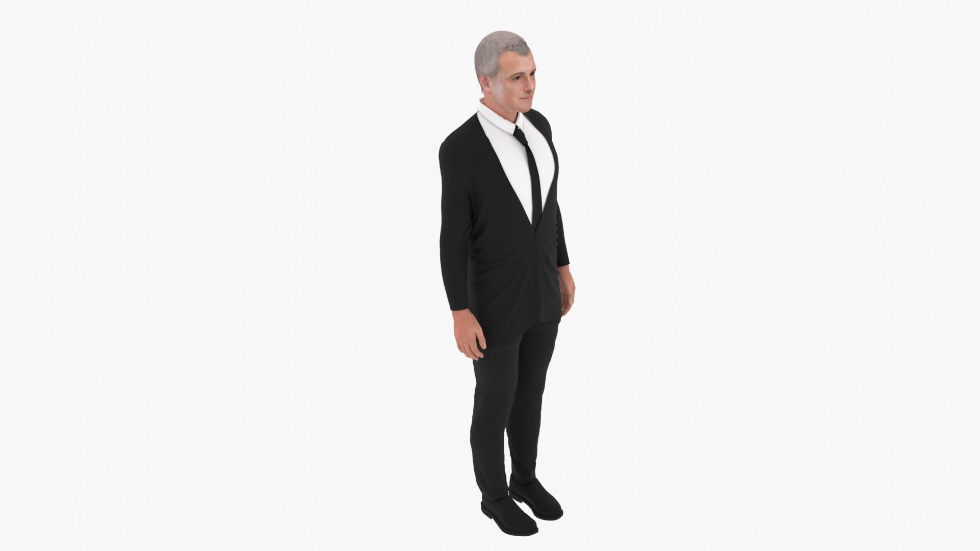 Shane McMahon Low-poly 3D model_3