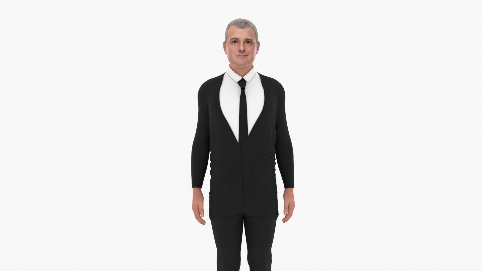 Shane McMahon Low-poly 3D model_1