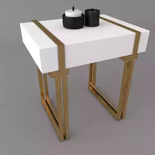 COMMODE side table gold