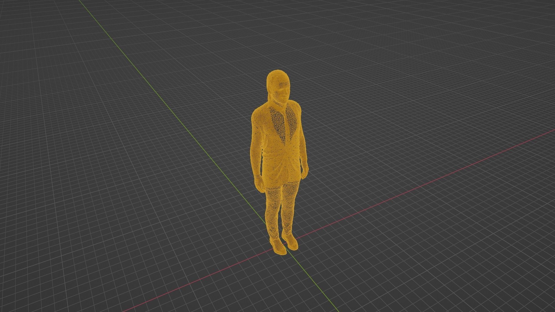 Shawn Michaels Low-poly 3D model_8