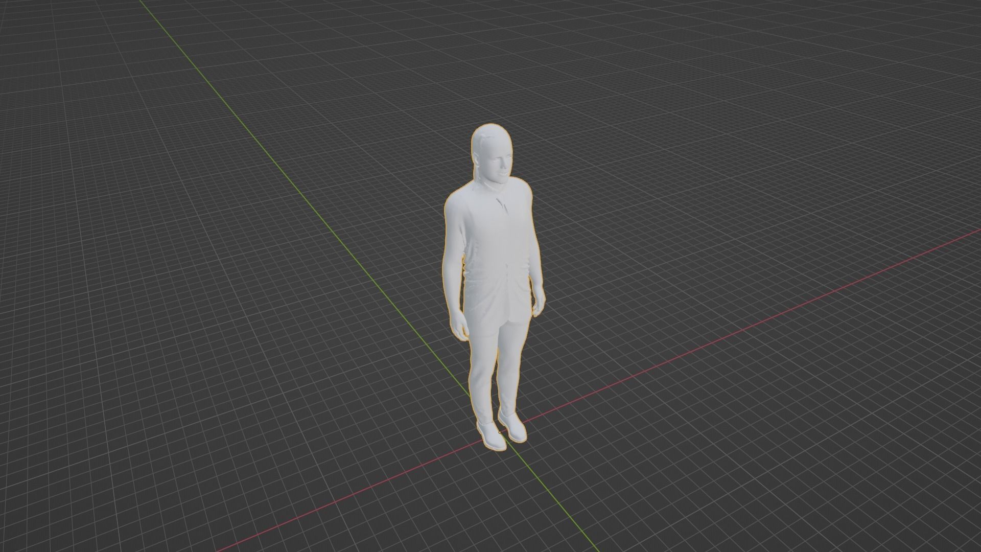 Shawn Michaels Low-poly 3D model_7