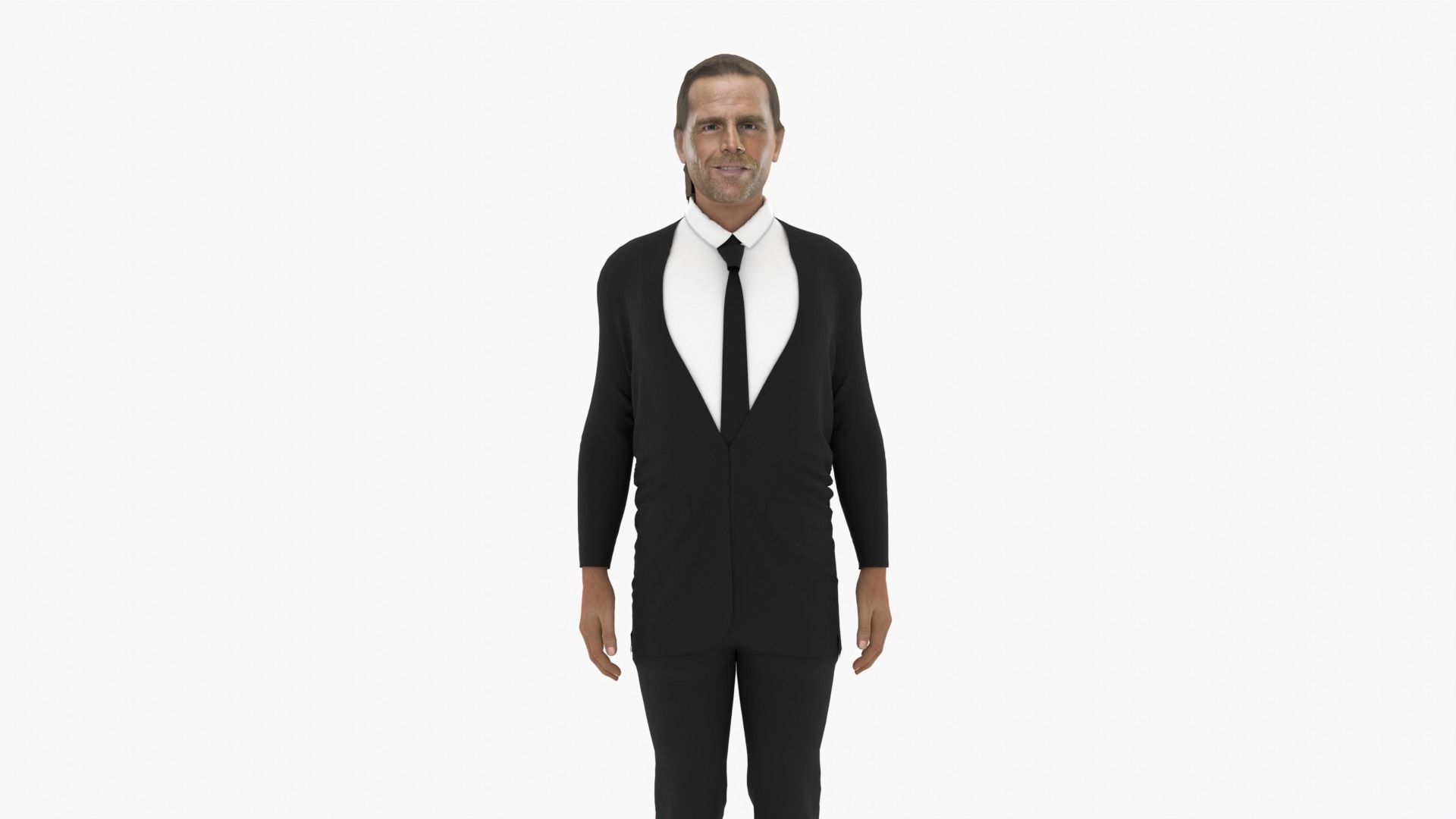 Shawn Michaels Low-poly 3D model_1