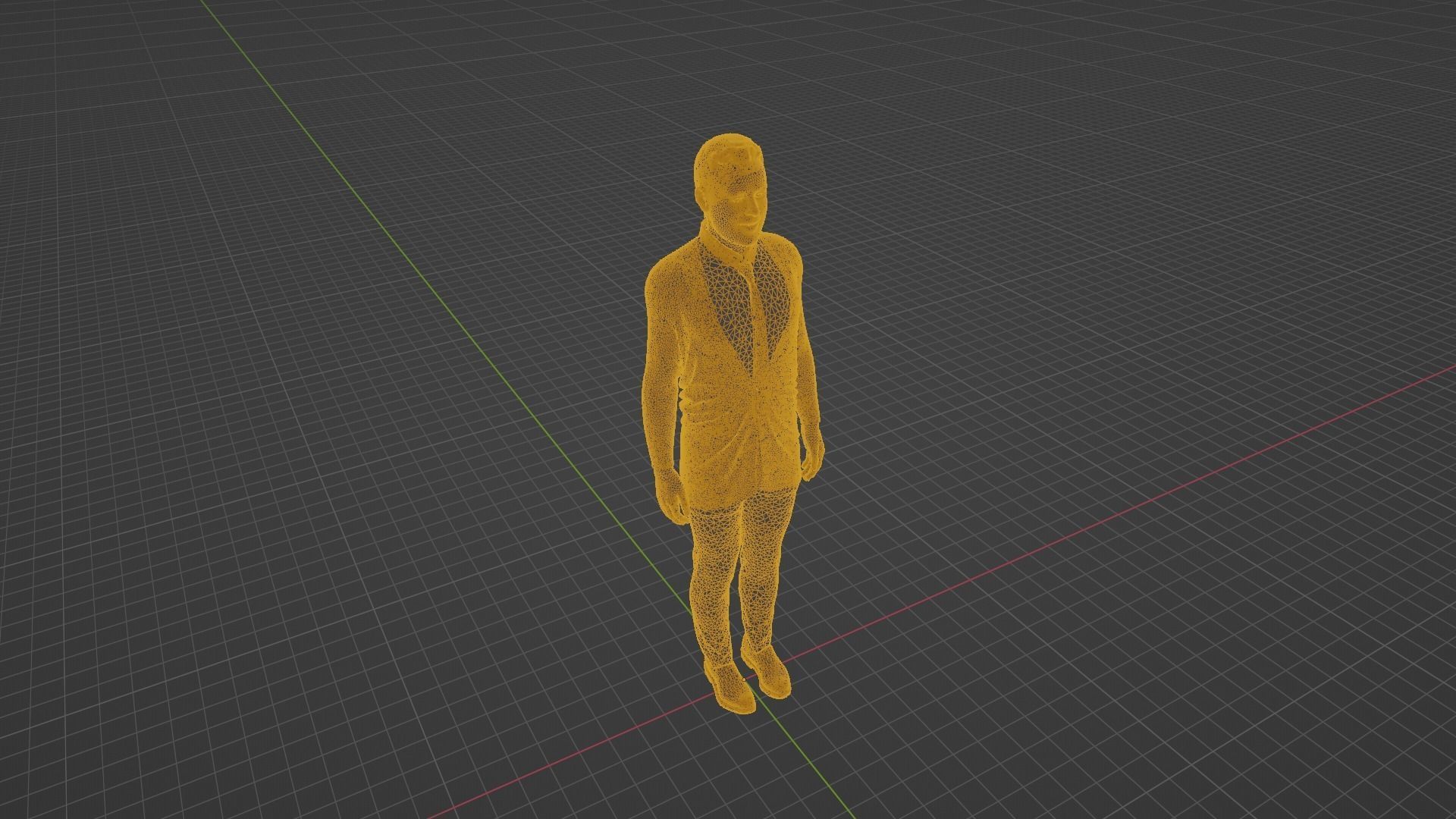 Sheamus man in tuxedo Low-poly 3D model_8