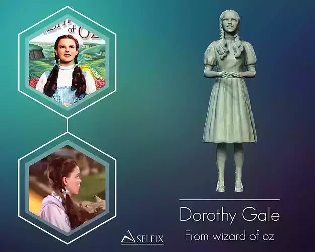 Dorothy Gale sculpture 3D print model