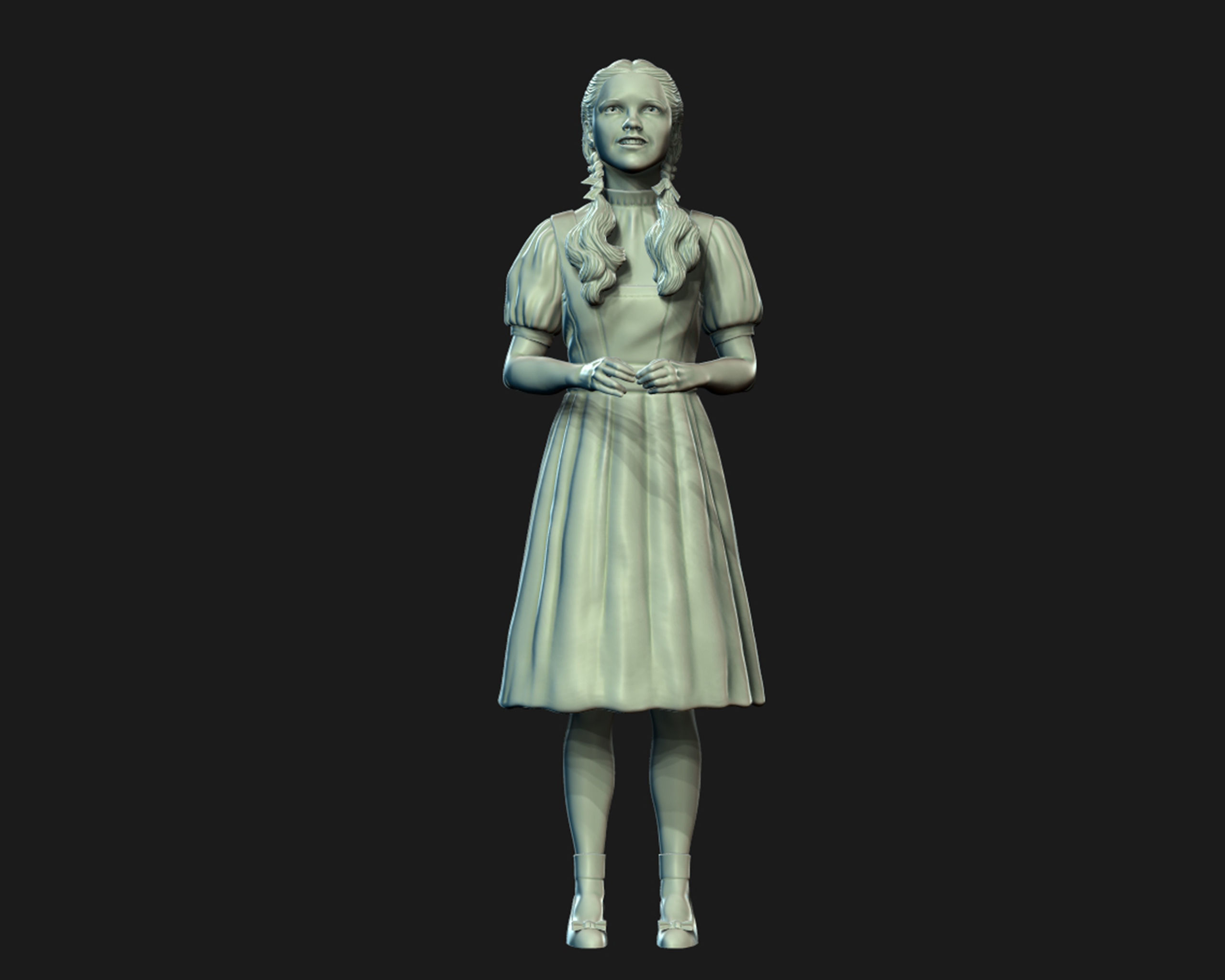 Dorothy Gale sculpture 3D print model_2