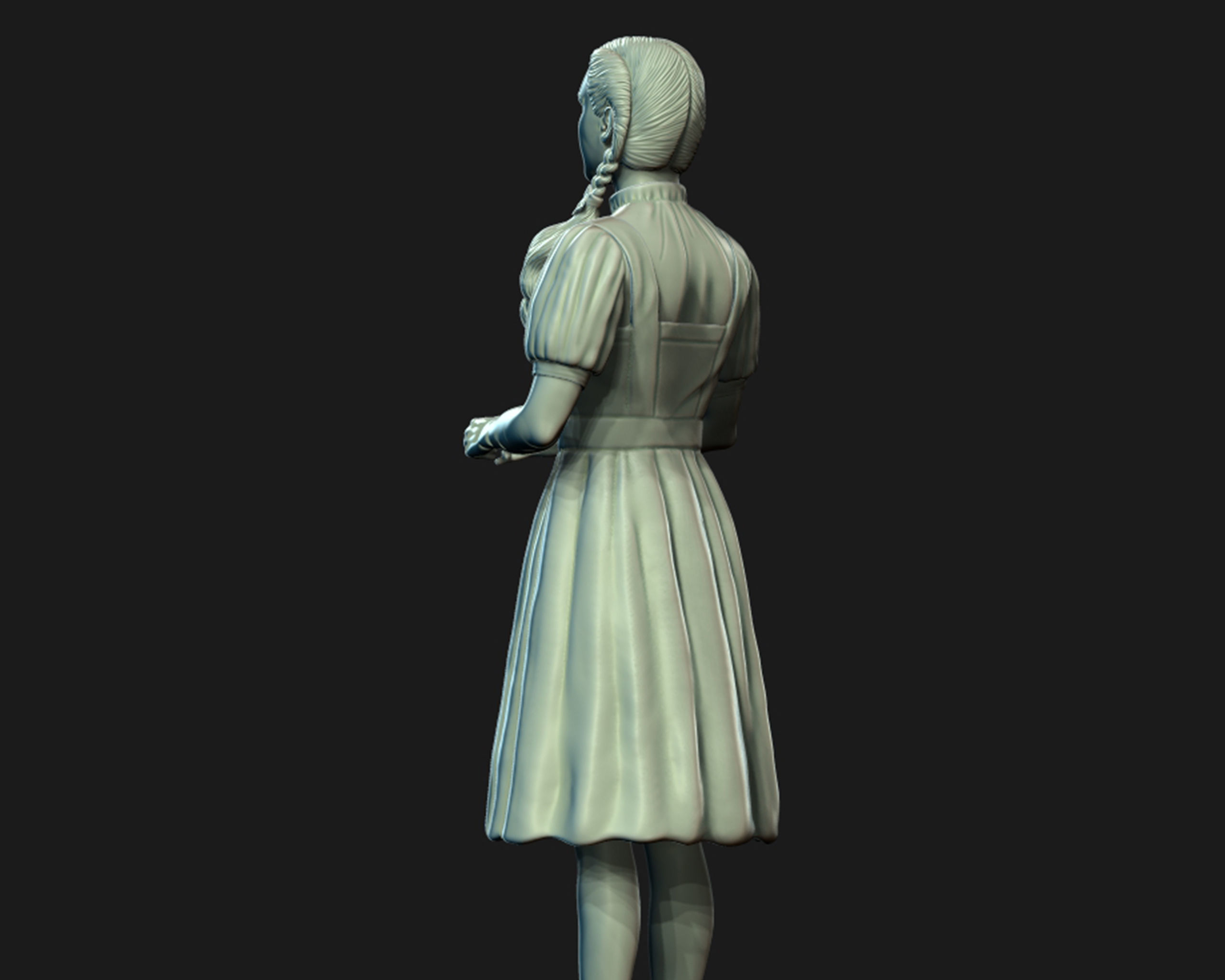 Dorothy Gale sculpture 3D print model_12