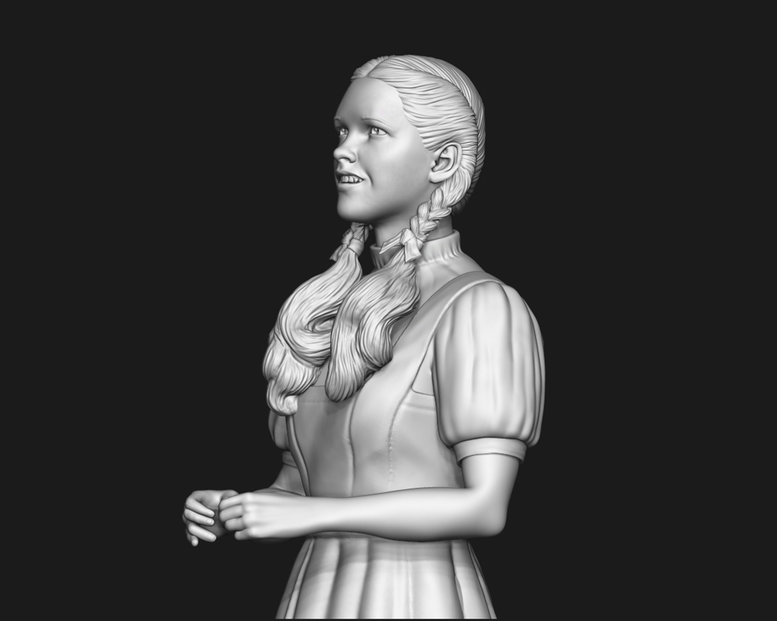 Dorothy Gale sculpture 3D print model_21