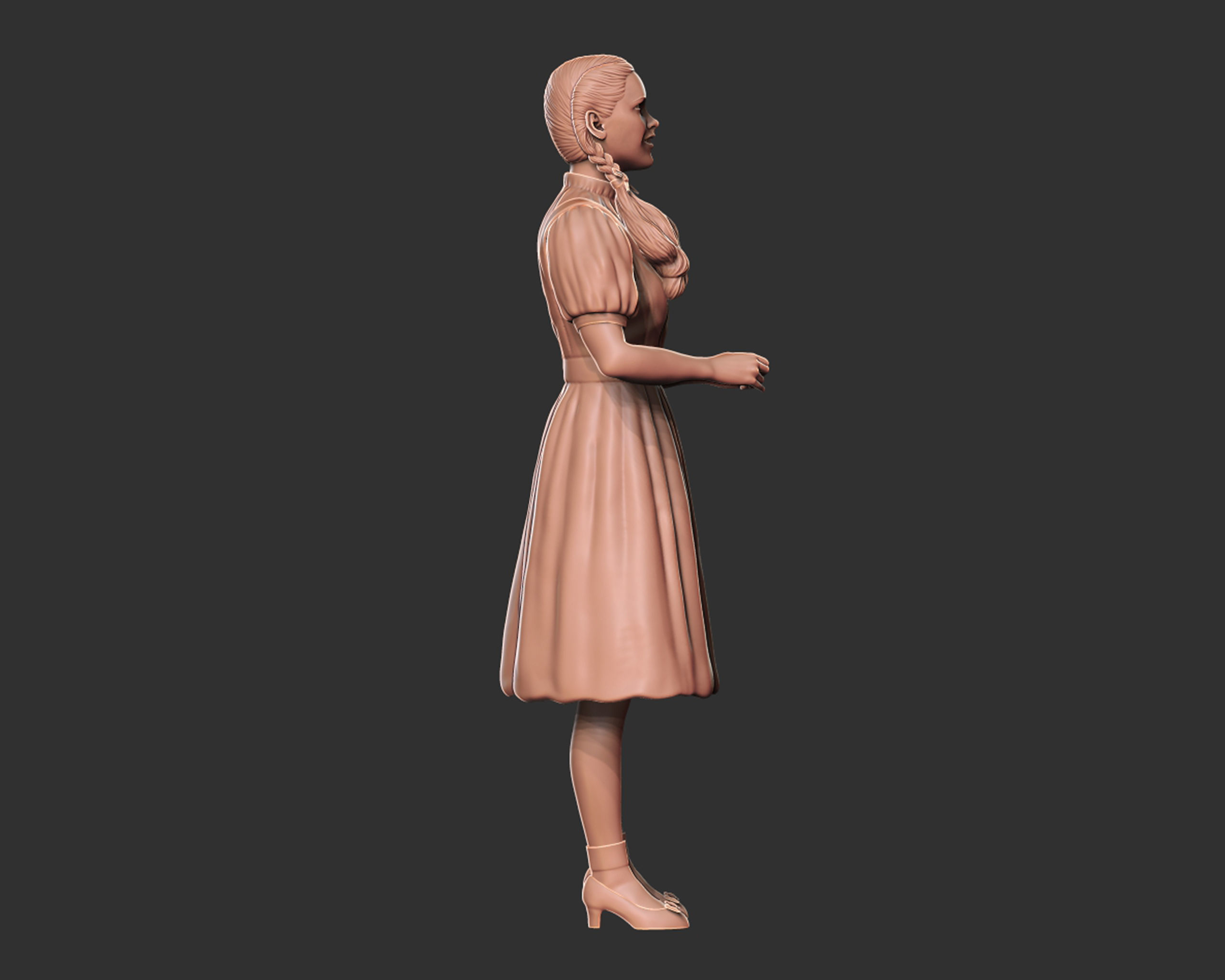 Dorothy Gale sculpture 3D print model_9