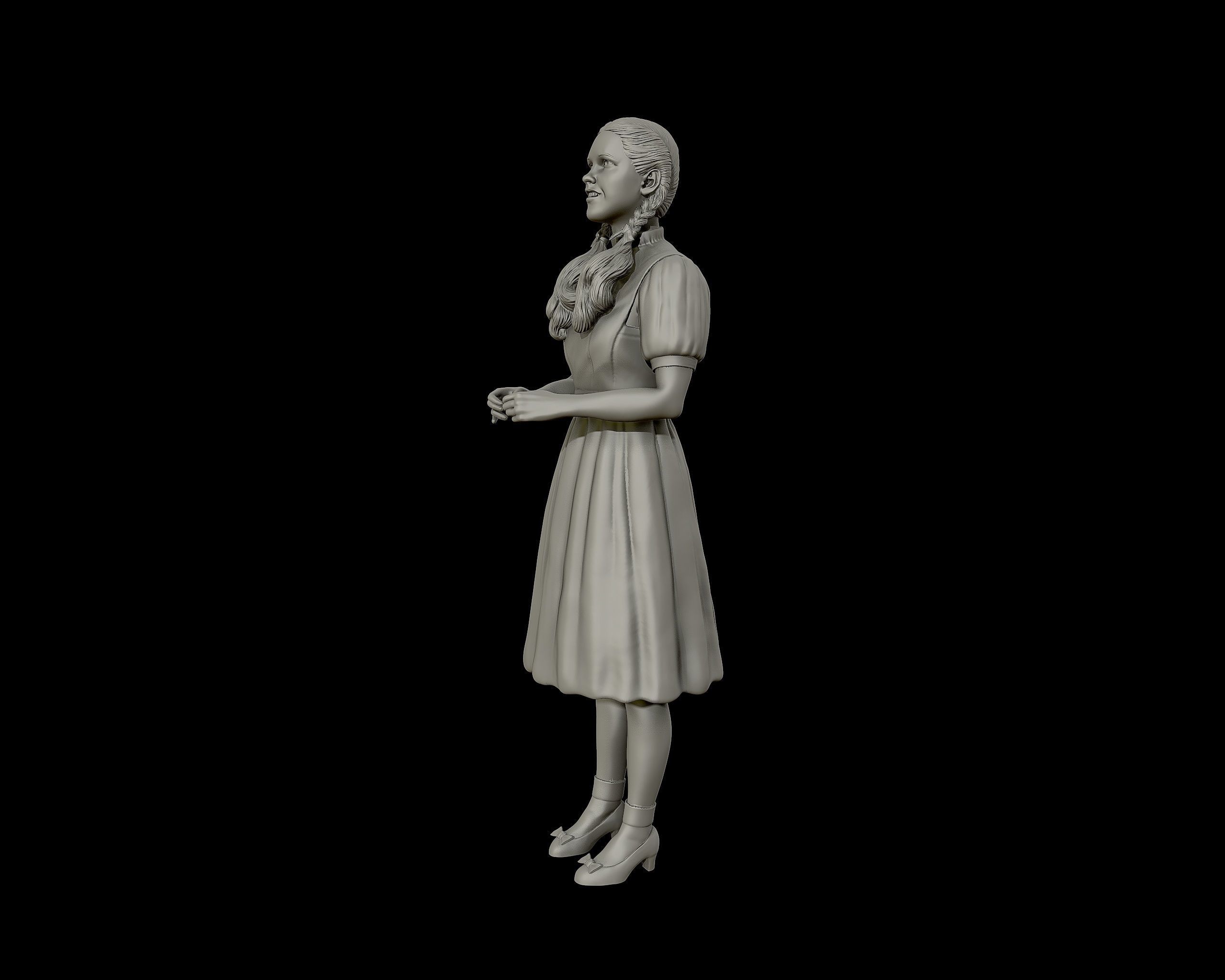 Dorothy Gale sculpture 3D print model_27