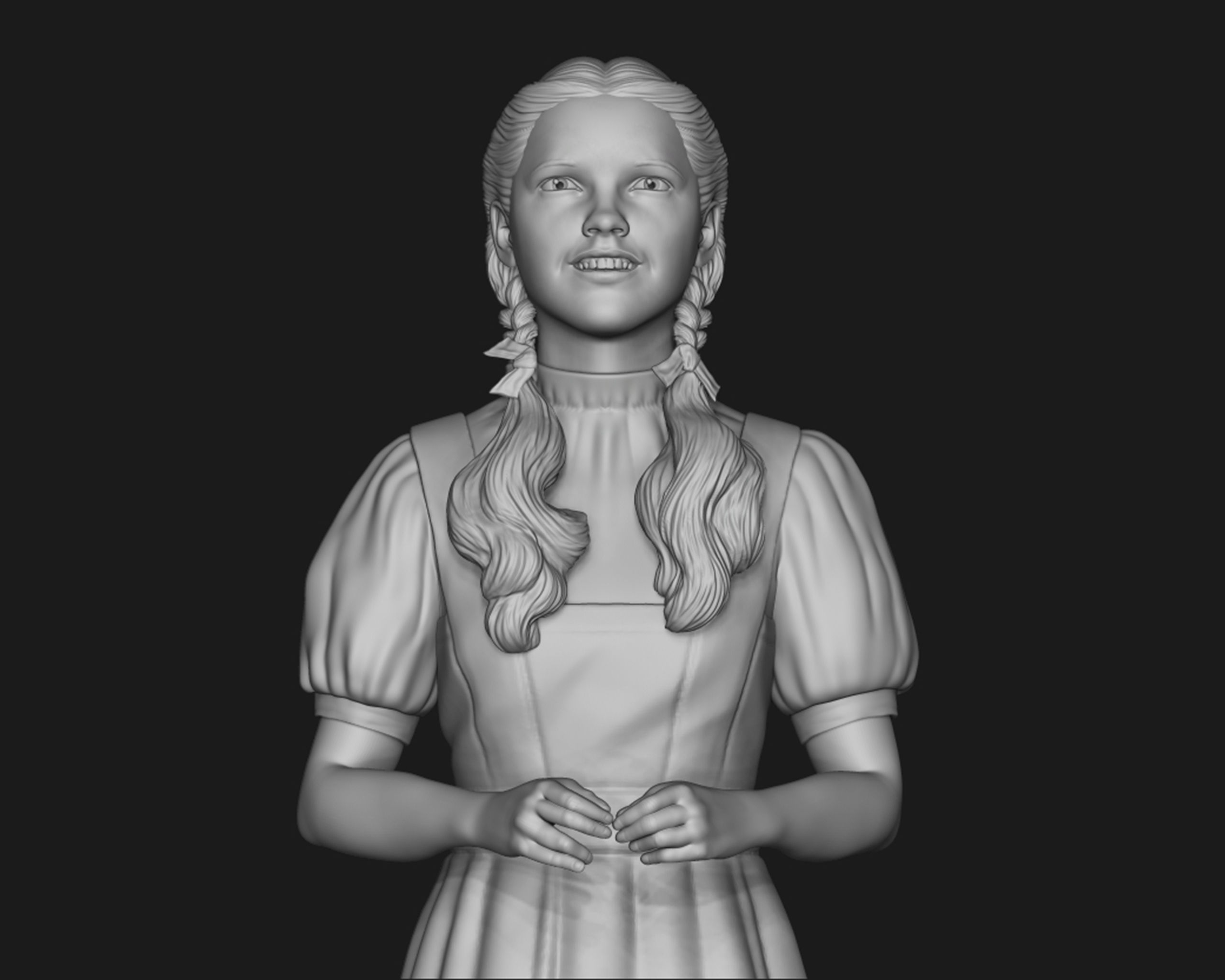 Dorothy Gale sculpture 3D print model_19