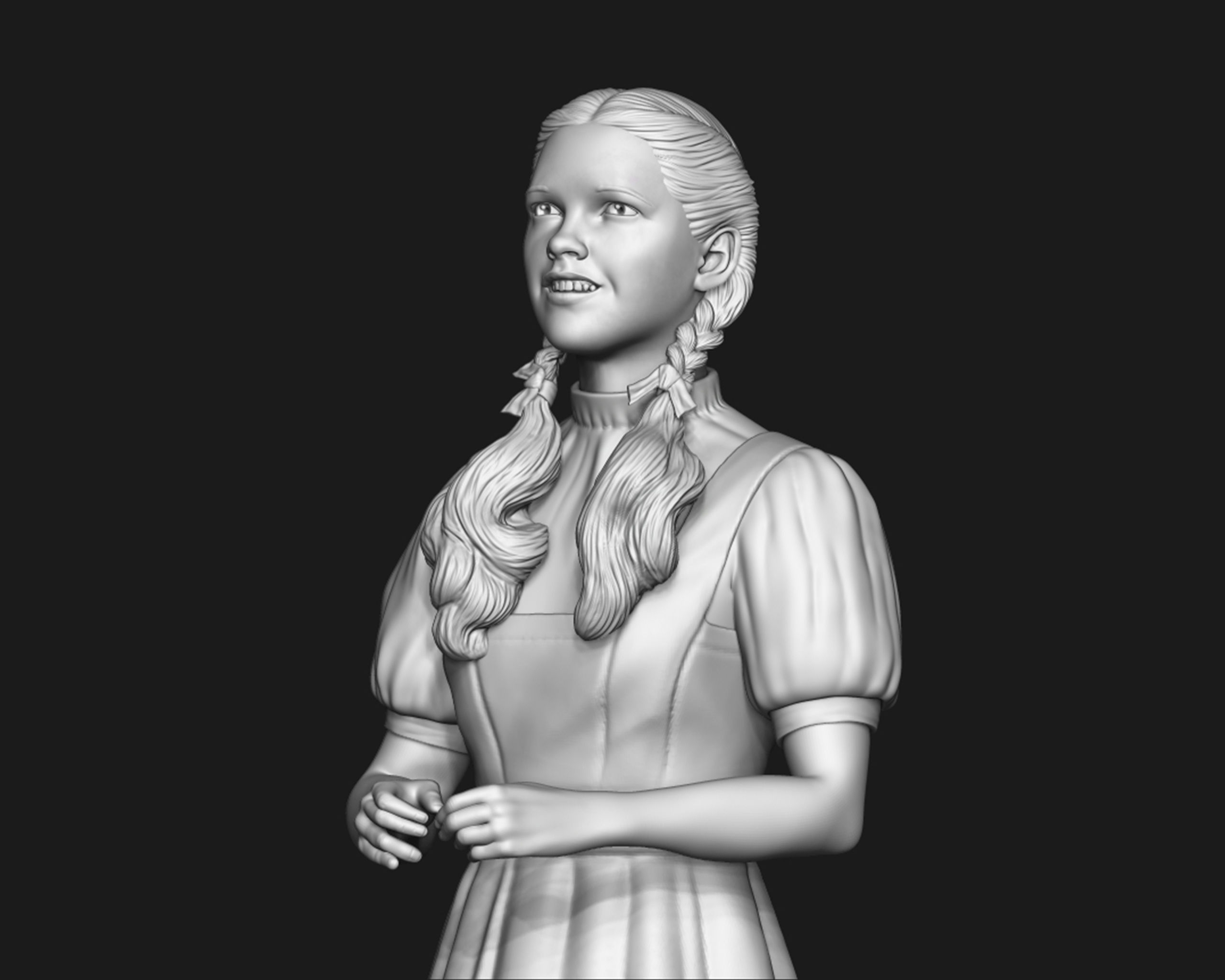 Dorothy Gale sculpture 3D print model_20
